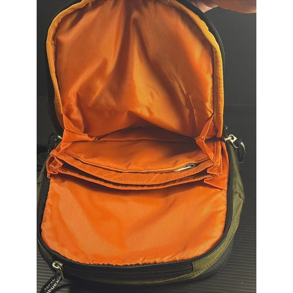 Derek Alexander Army Green Ripstop Nylon Sling Mini Backpack Travel Bag